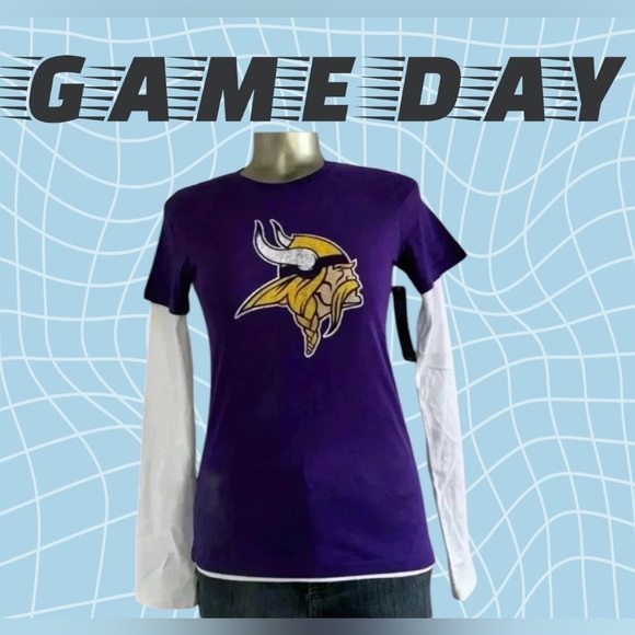 🆕Youth | Minnesota Vikings Long  Sleeve Top - Picture 1 of 13